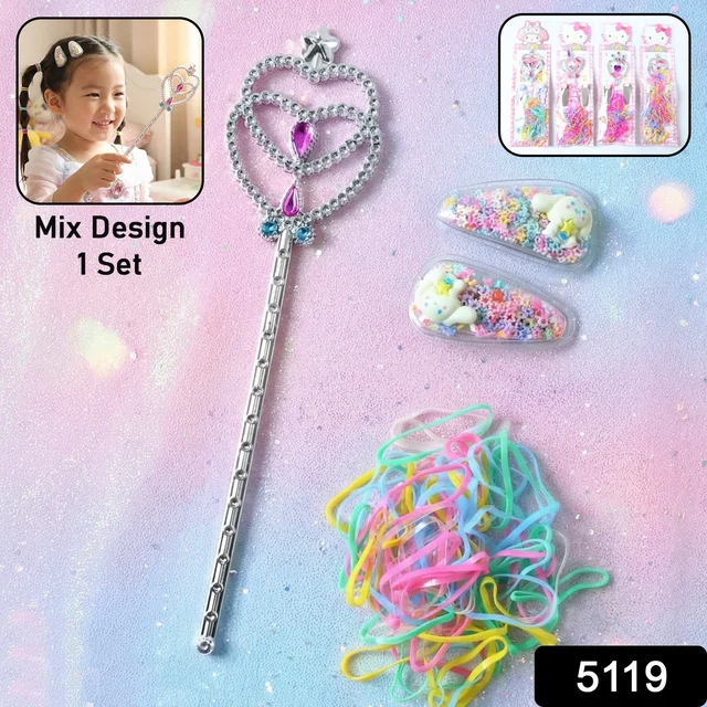 Girls Hair Accessories Kit – Colourful Styling & Play Set