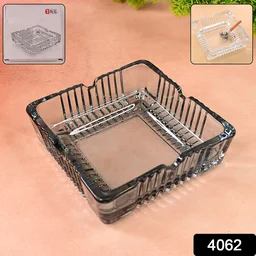 Glass Ashtray – Square Crystal Design | Styleva