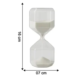Glass Hourglass Timer – Elegant 2.5-Minute Visual Focus Timer