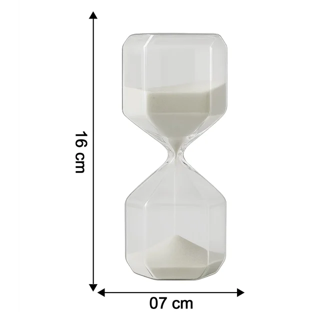 Glass Hourglass Timer – Elegant 2.5-Minute Visual Focus Timer