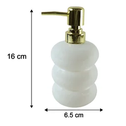 Glass Liquid Soap Dispenser Bottle with Gold Pump Refillable (1 Pc)