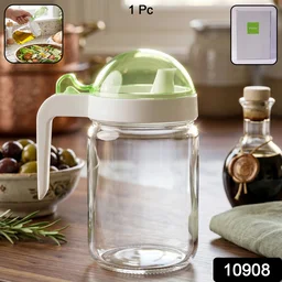 Glass Oil Bottle – 580ml Leak-Proof & Easy Pour Design