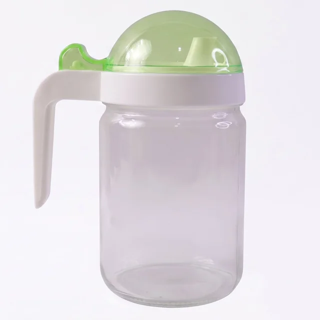 Glass Oil Bottle – 580ml Leak-Proof & Easy Pour Design