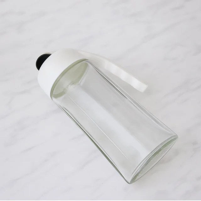 Glass Oil Bottle Dispenser 630ml – Automatic Lid & Drip-Free Pour