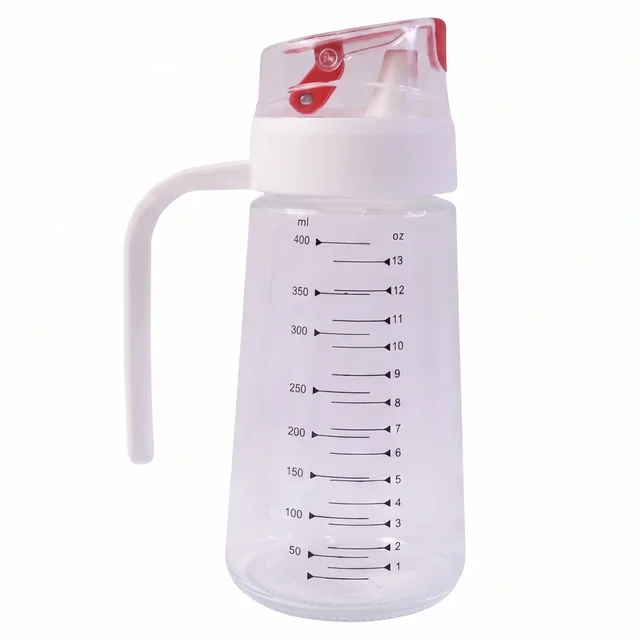 Glass Oil Dispenser Bottle – Auto-Flip Cap & Precise Measurement