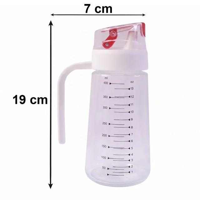 Glass Oil Dispenser Bottle – Auto-Flip Cap & Precise Measurement