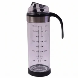 Glass Oil Dispenser Bottle – Leak-Proof, Auto Flip Lid & Handle