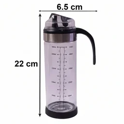 Glass Oil Dispenser Bottle – Leak-Proof, Auto Flip Lid & Handle