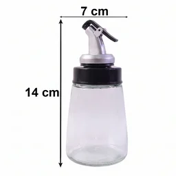 Glass Oil Dispenser Bottle – No-Drip Spout, 170 ml Capacity