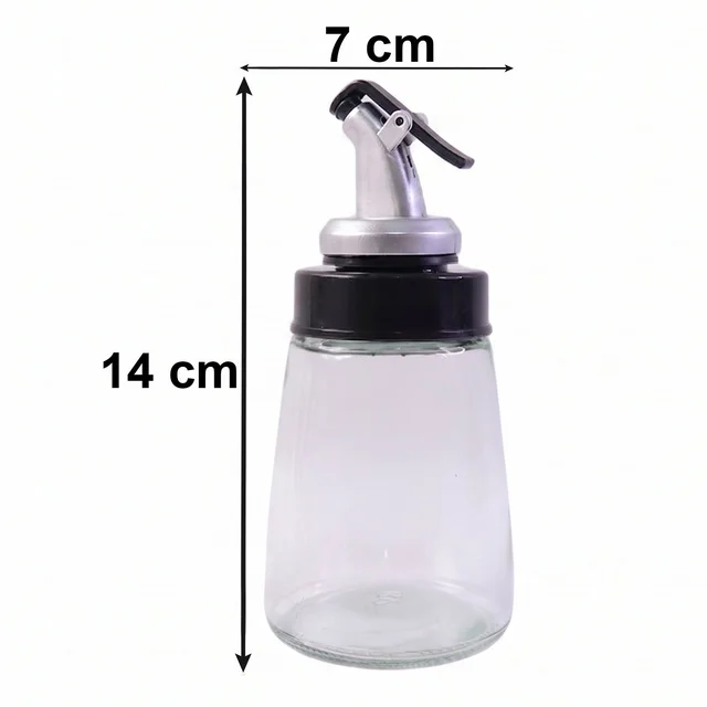 Glass Oil Dispenser Bottle – No-Drip Spout, 170 ml Capacity