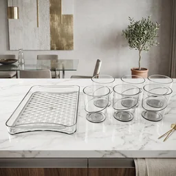 Glass Serving Set – Elegant & Multipurpose for Home Use