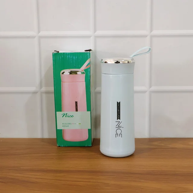 Glass Water Bottle – 400 ML Leak Proof Reusable Design