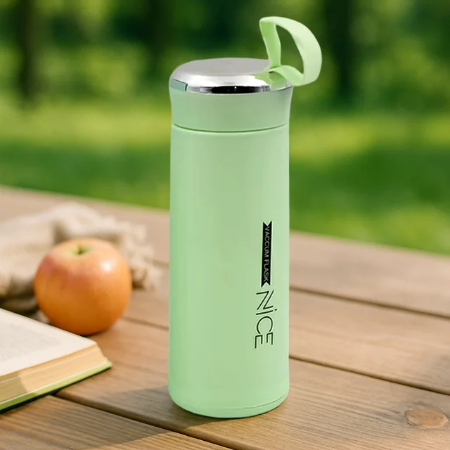 Glass Water Bottle 400ml Leak Proof – BPA-Free for Gym & Travel