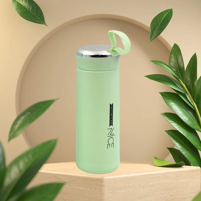 Glass Water Bottle 400ml Leak Proof – BPA-Free for Gym & Travel