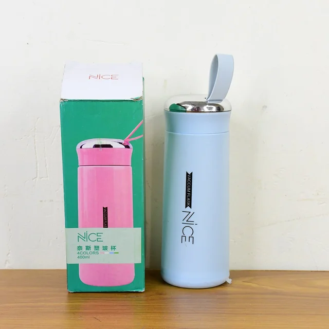Glass Water Bottle 400ml – Leak Proof & Eco-Friendly Hydration