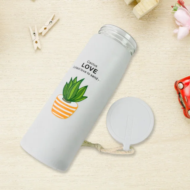 Glass Water Bottle – Leakproof 450ml Borosilicate | FitFuzion