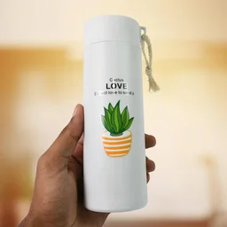 Glass Water Bottle – Leakproof 450ml Borosilicate | FitFuzion
