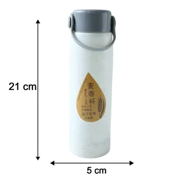 Glass Water Bottle with Phone Holder – Leakproof & Stylish Design