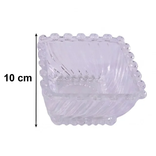 Glassware Serving Set – Elegant 12-Piece Snack & Dessert Plate Collection