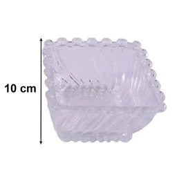 Glassware Serving Set – Elegant 12-Piece Snack & Dessert Plate Collection