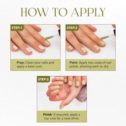 Glitter Nail Paint – Sunshine Gold with Long-Lasting Sparkle