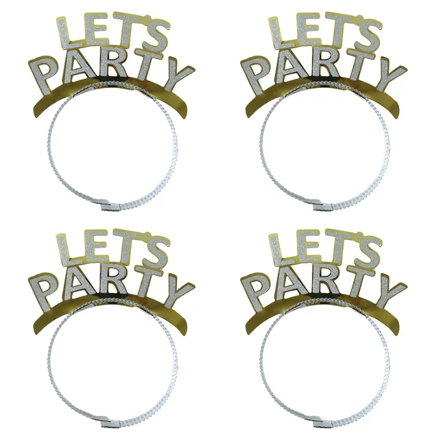 Glitter Party Headband Set – 4 Pack Lets You Celebrate In Style