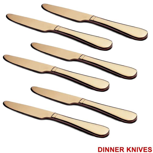Gold Flatware Set – 24-Piece Luxury Dining | Serve Stellar