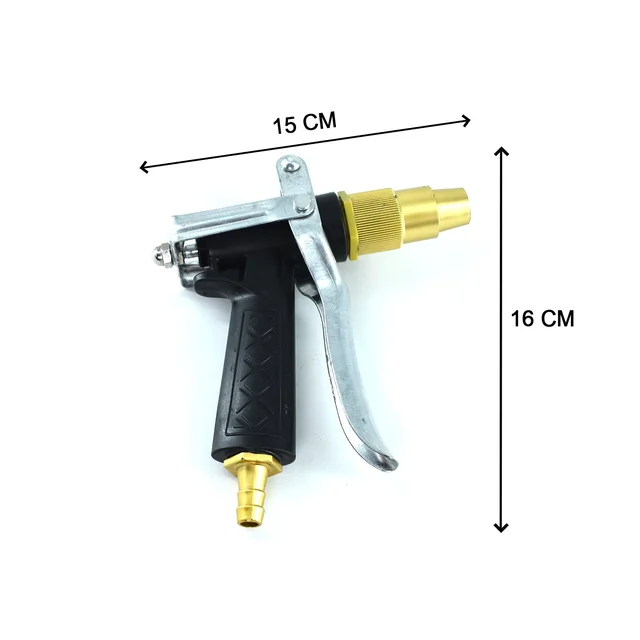 Gold Hose Nozzle – Durable Metal Trigger Spray | Grow Garden Tools