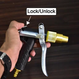 Gold Hose Nozzle – Durable Metal Trigger Spray | Grow Garden Tools
