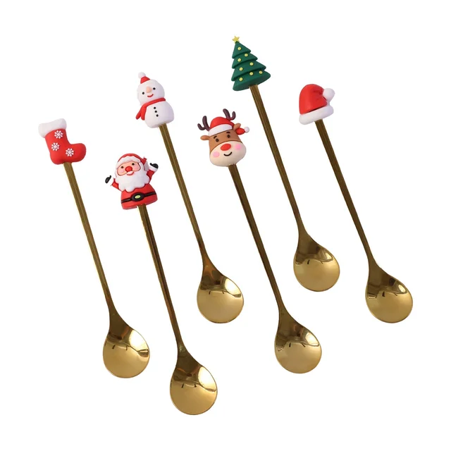 Golden Cartoon Spoon Set – Stylish & Durable Tableware