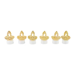 Golden Diya LED Tealight Candles – Elegant Flameless Decor Set