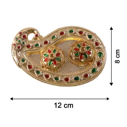 Golden Kumkum Kankavati Holder – Elegant Pooja Organiser