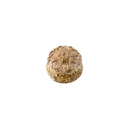 Golden Pooja Kankavati – Elegant Religious Storage Container