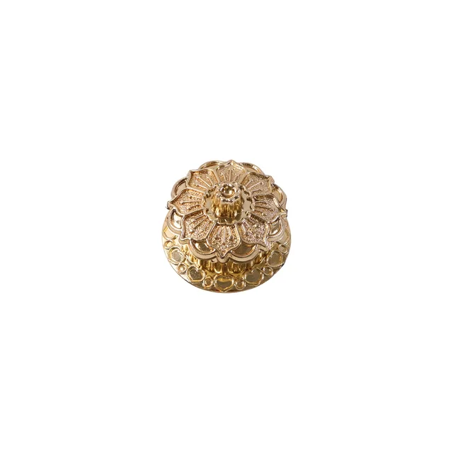Golden Pooja Kankavati – Elegant Religious Storage Container