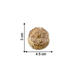 Golden Pooja Kankavati – Elegant Religious Storage Container