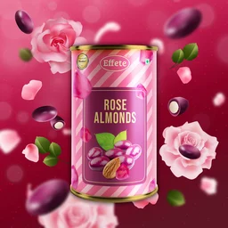 Golden Rose Gift Set – Luxury Rose Almonds Combo