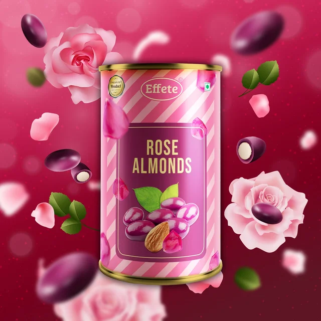 Golden Rose Gift Set – Luxury Rose Almonds Combo