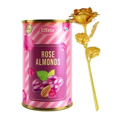 Golden Rose Gift Set – Luxury Rose Almonds Combo
