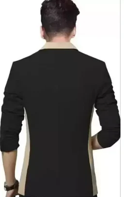 Men Solid Single Breasted Casual, Festive & Wedding Blazer Mo - M