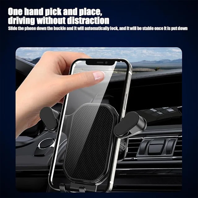 Gravity Car Phone Holder – Secure Auto-Clamping Mount