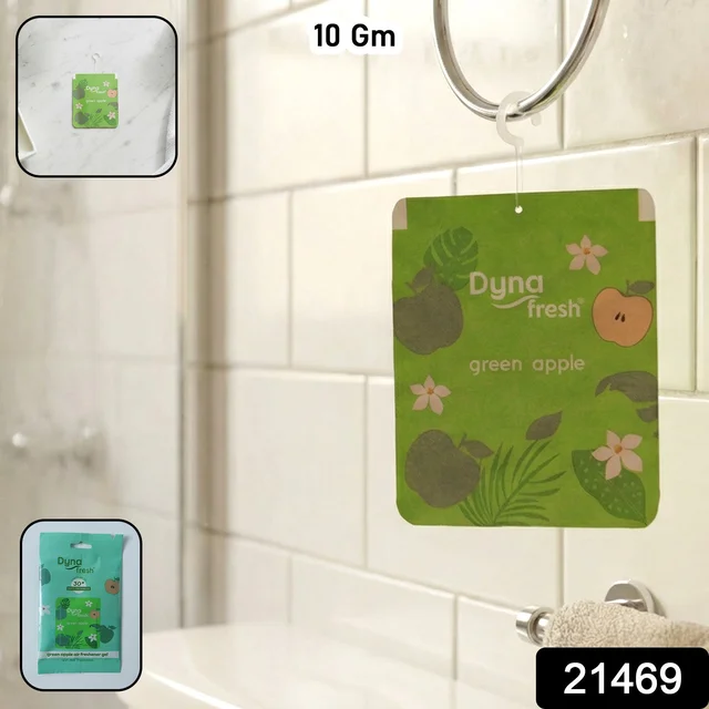 Green Apple Hanging Air Freshener Gel – Long Lasting Fruity Fragrance
