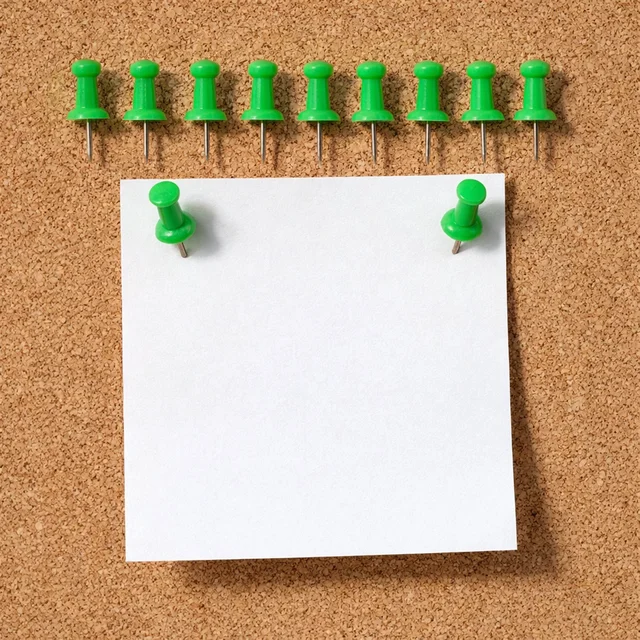 Green Push Pins – Strong Metal & Easy Grip for Notice Boards