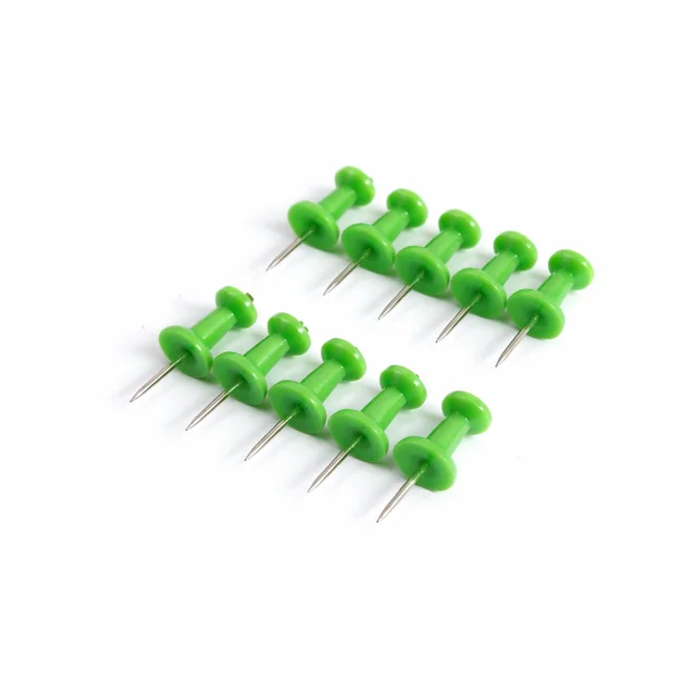 Green Push Pins – Strong Metal & Easy Grip for Notice Boards