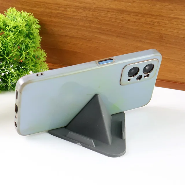 Grey Pyramid Mobile Stand – 3 Adjustable Viewing Angles