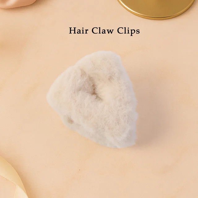 Hair Claw Clip – Plush, Non-slip Fluffy Hair Accessory