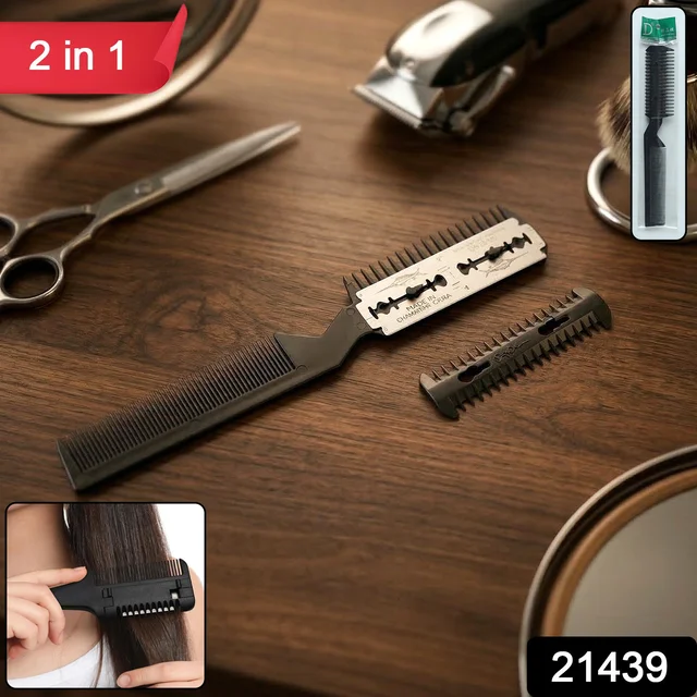 Hair Cutting Comb with Razor Blade – Precise Grooming Tool for Men & Women