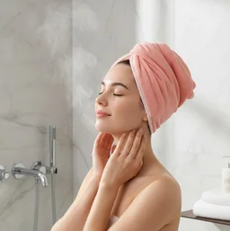 Hair Drying Towel Wrap – Quick Dry Microfiber Turban | Calm & Curl