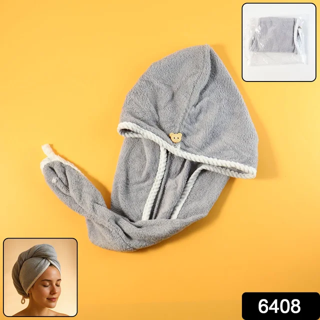 Hair Drying Towel Wrap – Quick Dry Microfiber Turban | Calm & Curl