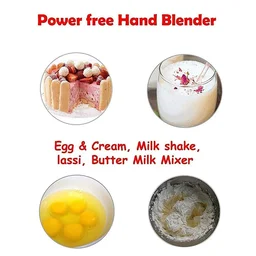 Hand Blender – Power-Free Jumbo Stainless Steel | Quickslice