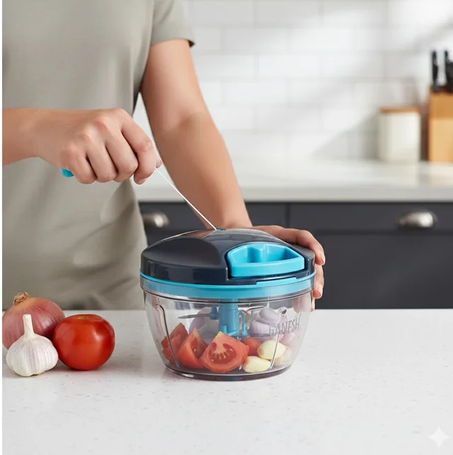 Hand Chopper 470ml – Tear-Free & Efficient | Ganesh Wonder